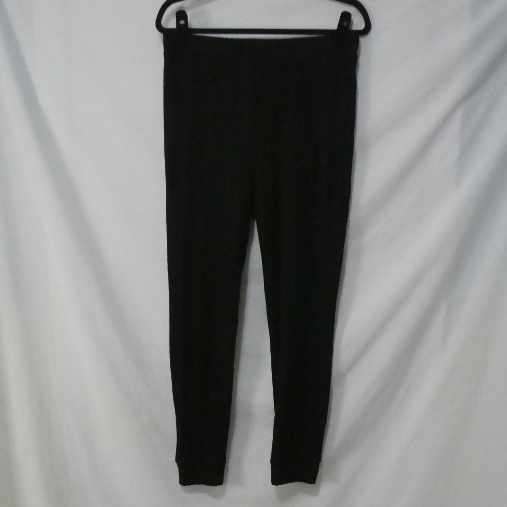 SHEIN - Curve | 0XL | Black Textured Ribbed Leggings
